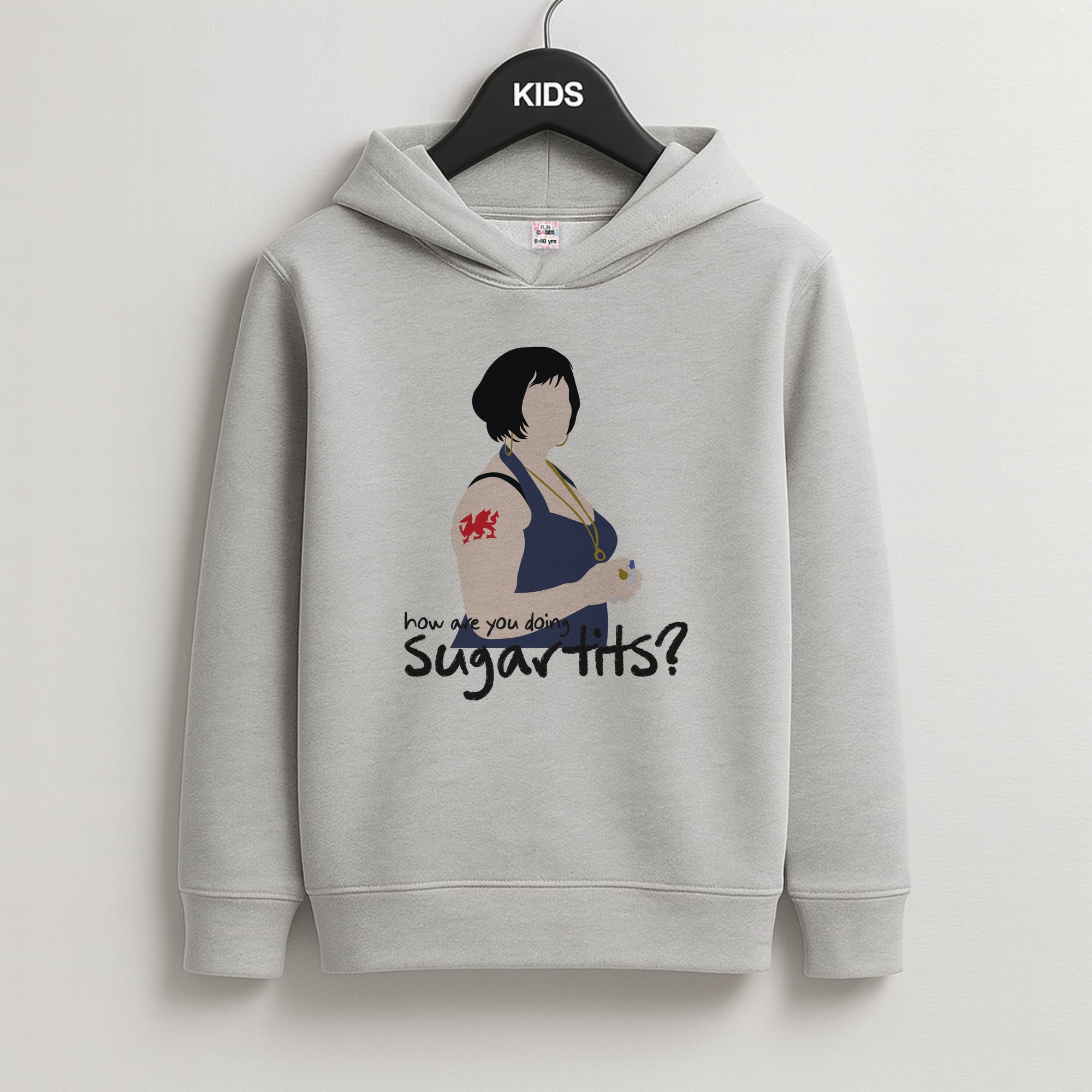 How You Doing? Kids Grey Hoodie