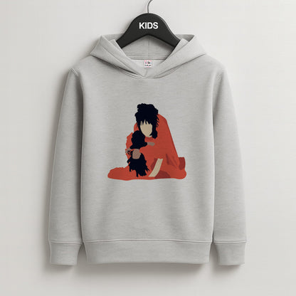 Lydia - Beetle Halloween Kids Grey Hoodie