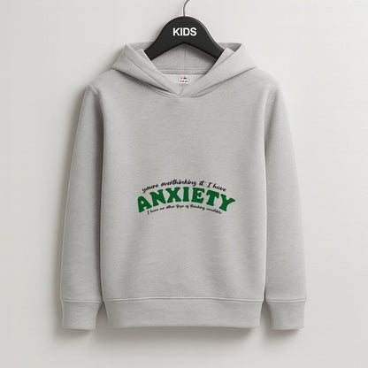 You're Overthinking It Kids Grey Hoodie