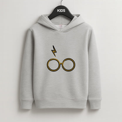 Glasses & Scar Kids Grey Hoodie