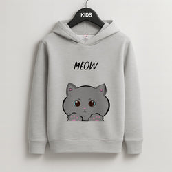 Grey Kitty - Cats Kids Grey Hoodie