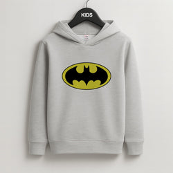 Black Bat Superhero Logo Kids Hoodie