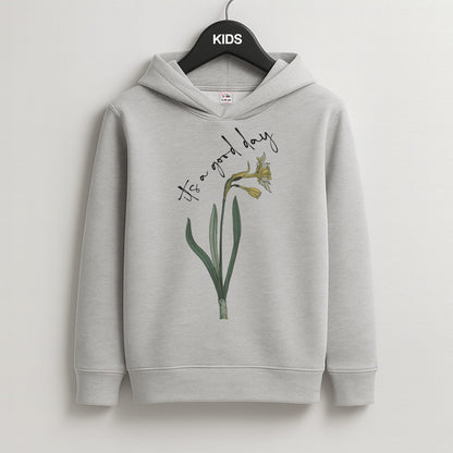 It's A Good Day Kids Grey Hoodie