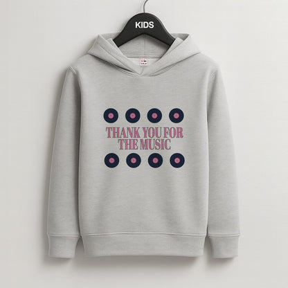Thank You For The Music - Mamma Mia Kids Grey Hoodie