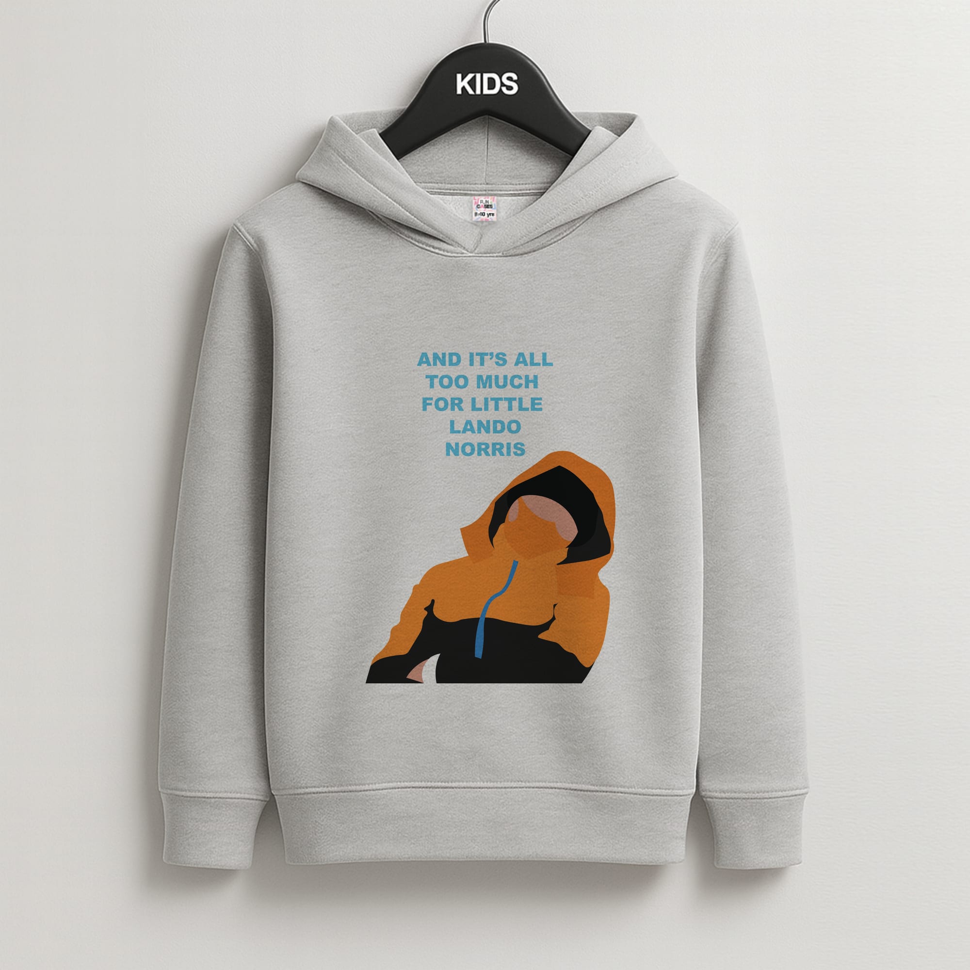And It's All Too Much Kids Grey Hoodie