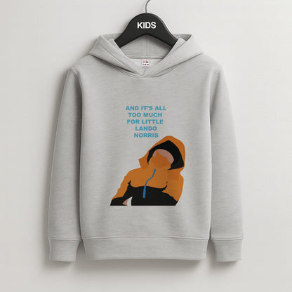 And It's All Too Much Kids Grey Hoodie