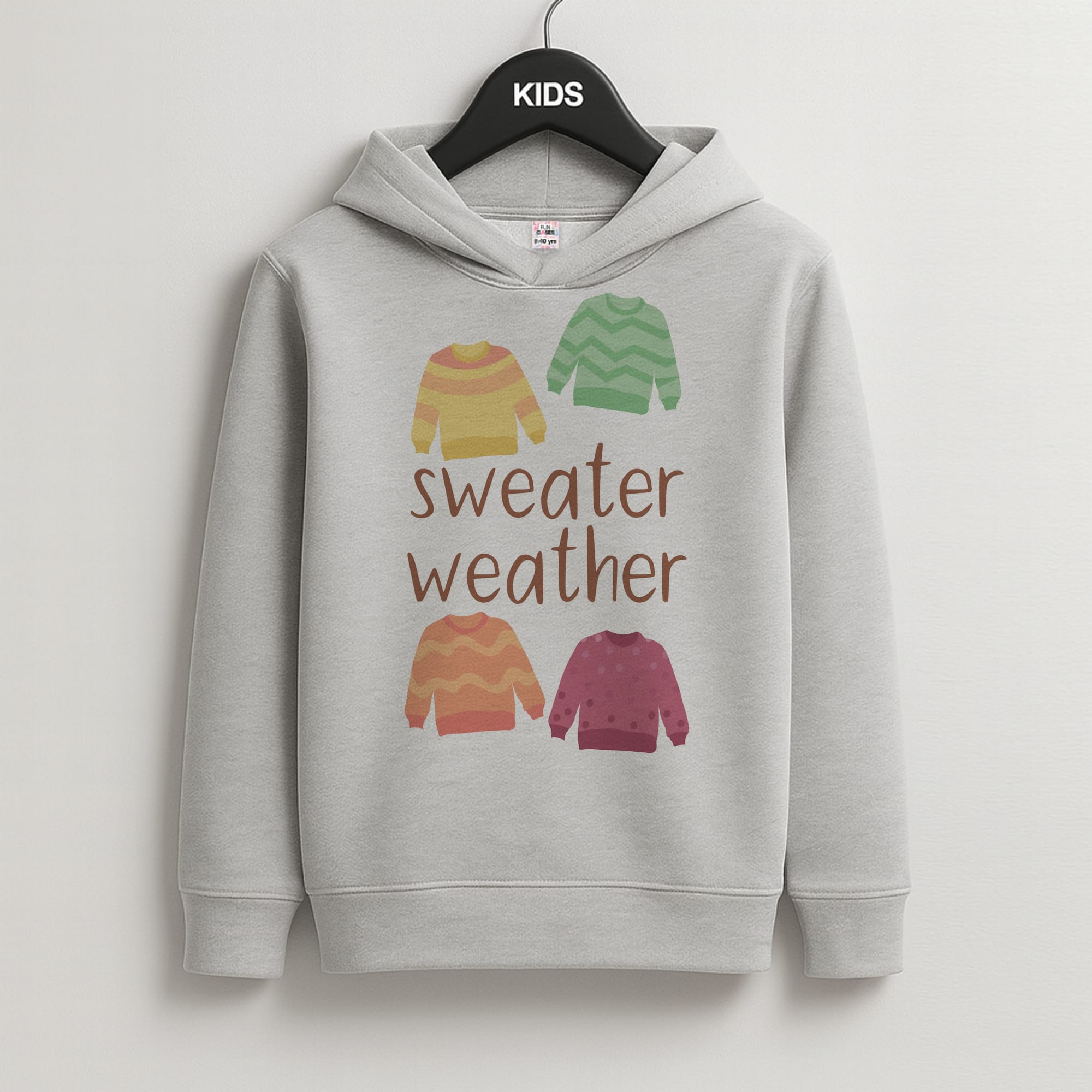 Sweater Weather - Autumn Kids Grey Hoodie