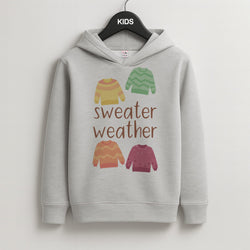 Sweater Weather - Autumn Kids Grey Hoodie