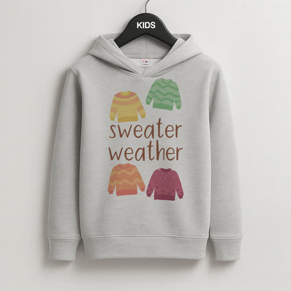 Sweater Weather - Autumn Kids Grey Hoodie