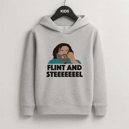 Flint And Steel Kids Grey Hoodie