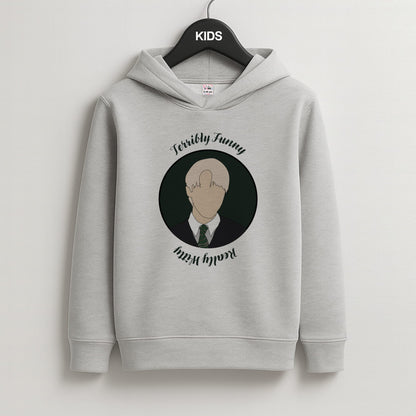 Terribly Funny, Really Witty Draco Malfoy Kids Grey Hoodie
