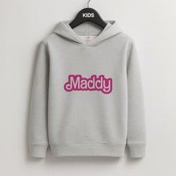Personalised Doll Kids Grey Hoodie