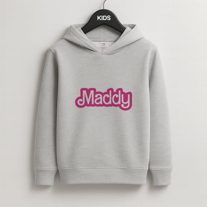 Personalised Doll Kids Grey Hoodie