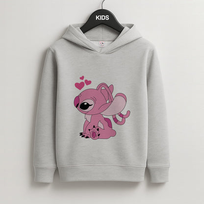 Angel Valentine's Kids Grey Hoodie