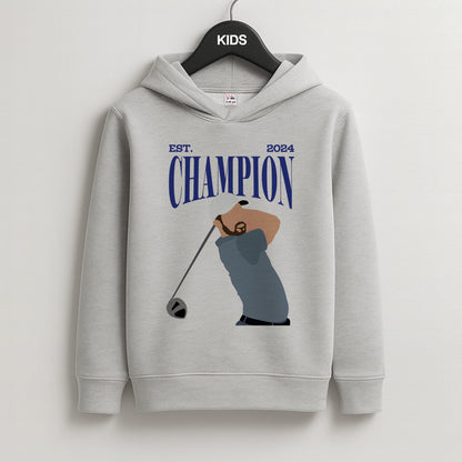 Schauffele Champion 2024 Kids Grey Hoodie