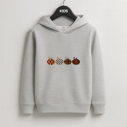 Halloween Pattern 11 Kids Grey Hoodie
