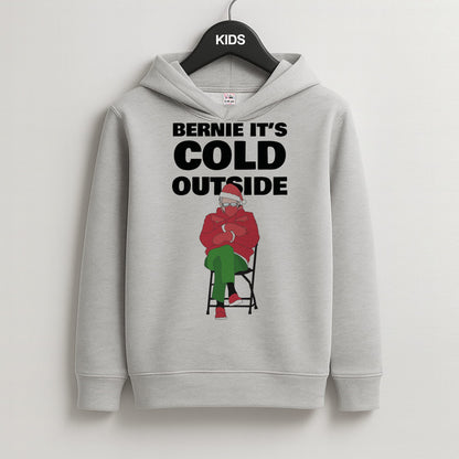 Bernie It's Cold Outside Kids Grey Hoodie