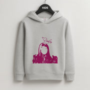 Pink Gaga Silhouette  Kids Hoodie 2