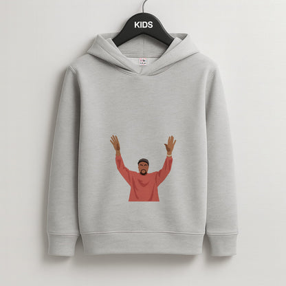Kayne Cartoon Kids Grey Hoodie