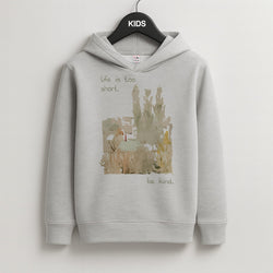 Life Is Too Short Kids Grey Hoodie