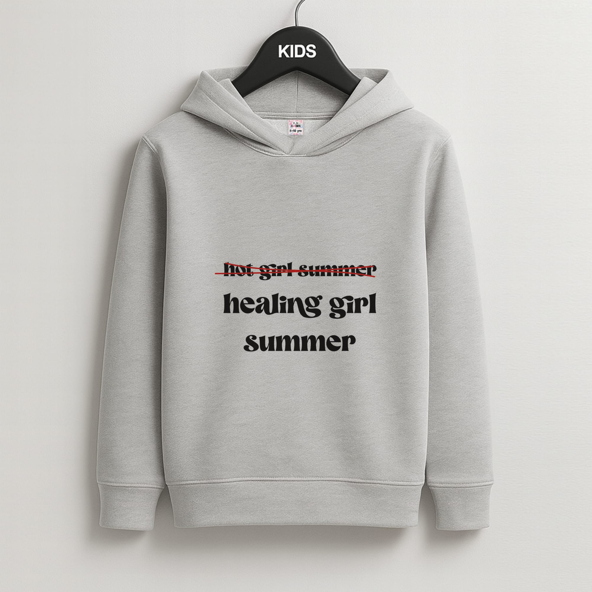 Healing Girl Summer - Summer Kids Grey Hoodie