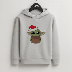 Baby Yoda Kids Grey Hoodie