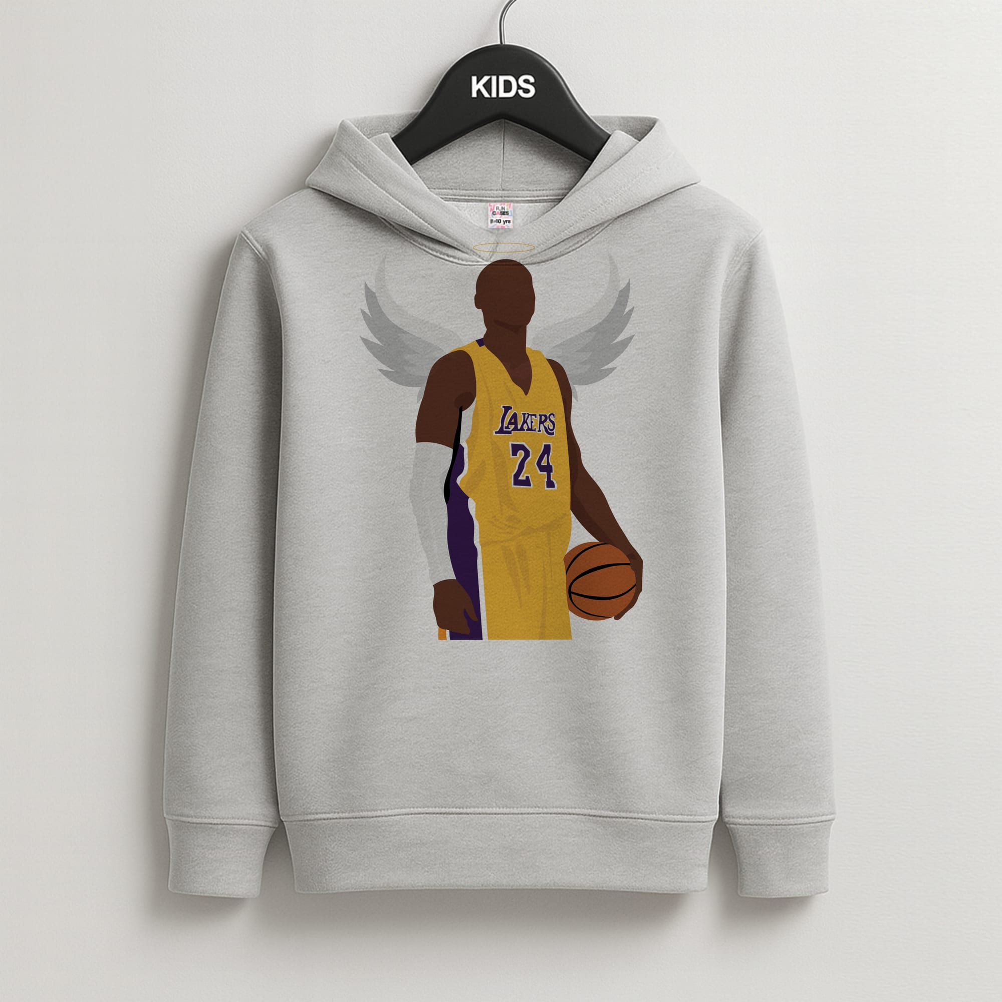 Kobe with wings - Basketball Kids Hoodie
