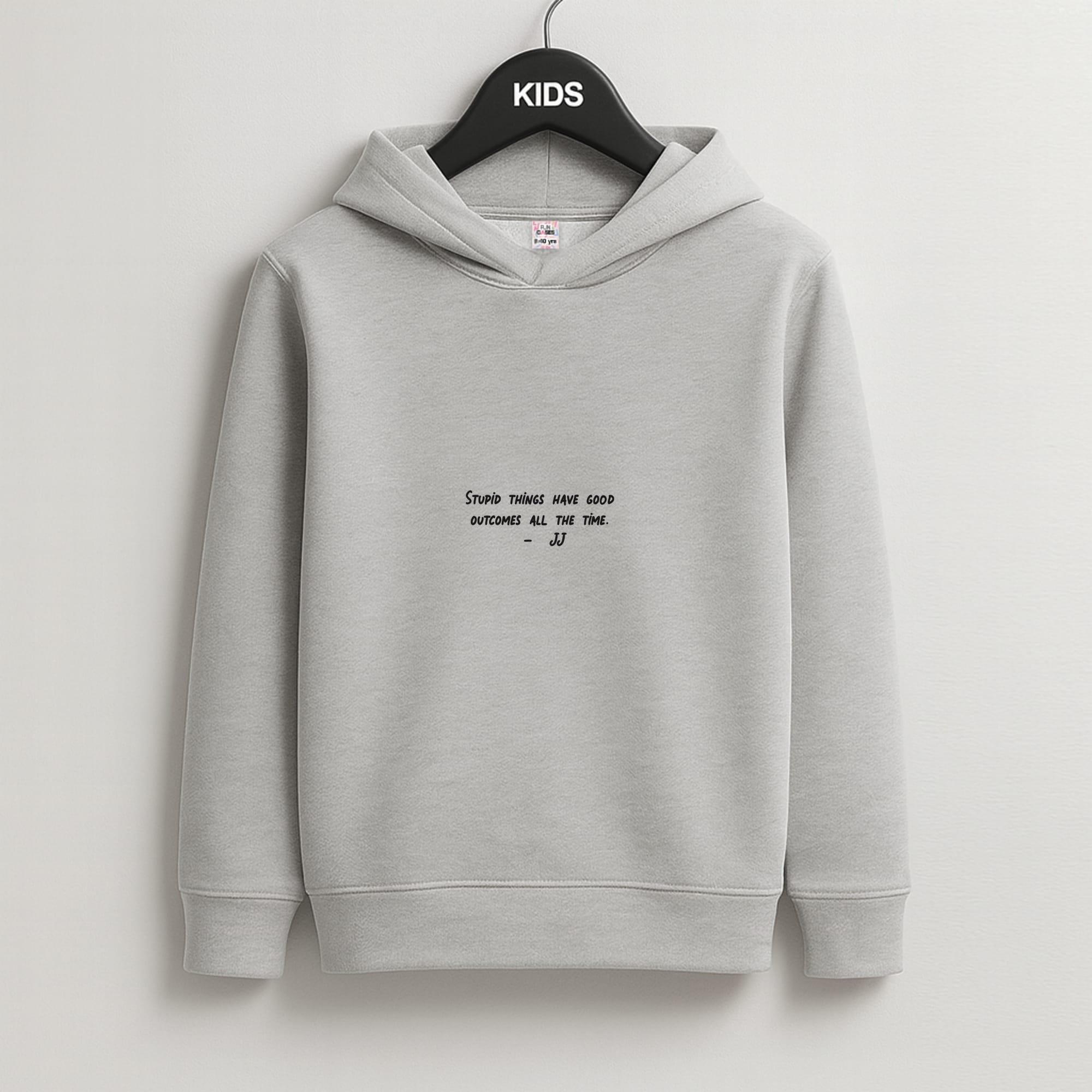 Stupid Things Have Good Outcomes - Outer Banks Kids Grey Hoodie