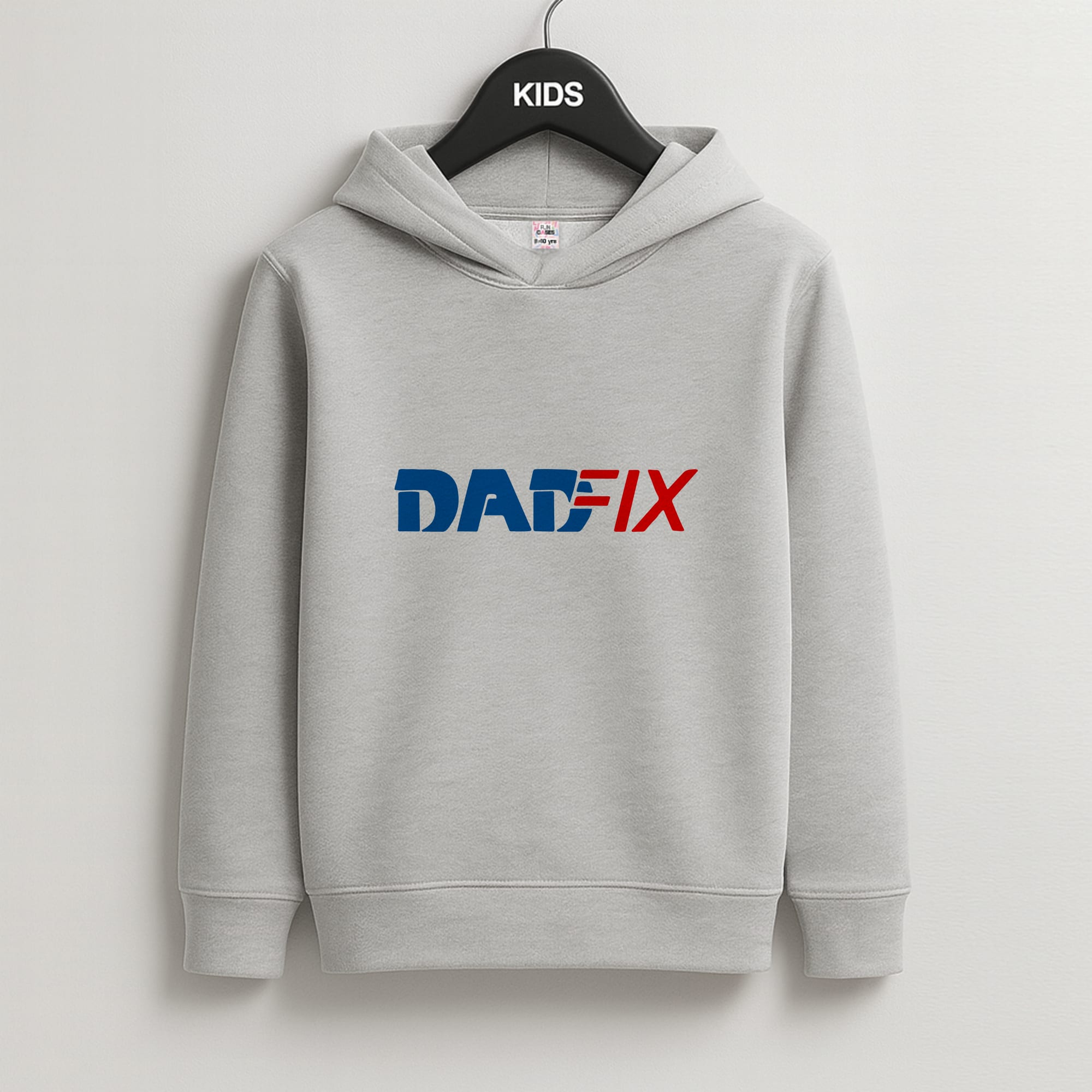 DadFix - Father's Day Kids Grey Hoodie
