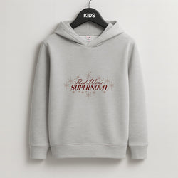 Red Wine Supernova Kids Grey Hoodie