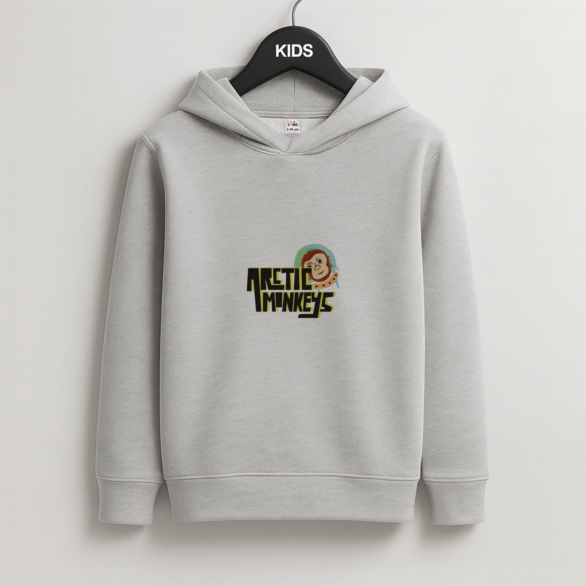 Space Monkey Kids Grey Hoodie