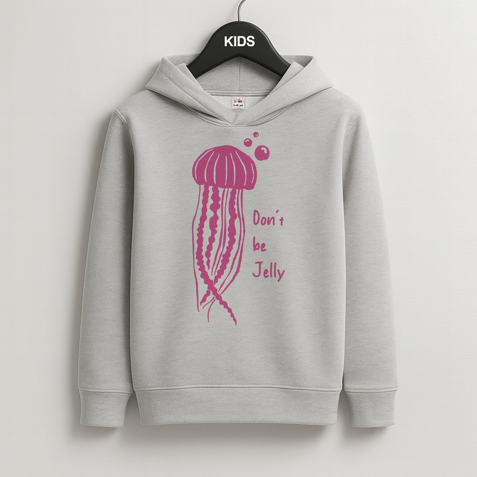Don't Be Jelly - Sealife Kids Grey Hoodie