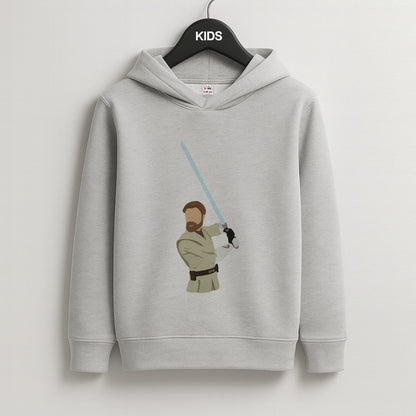 Kenobi Faceless Kids Grey Hoodie