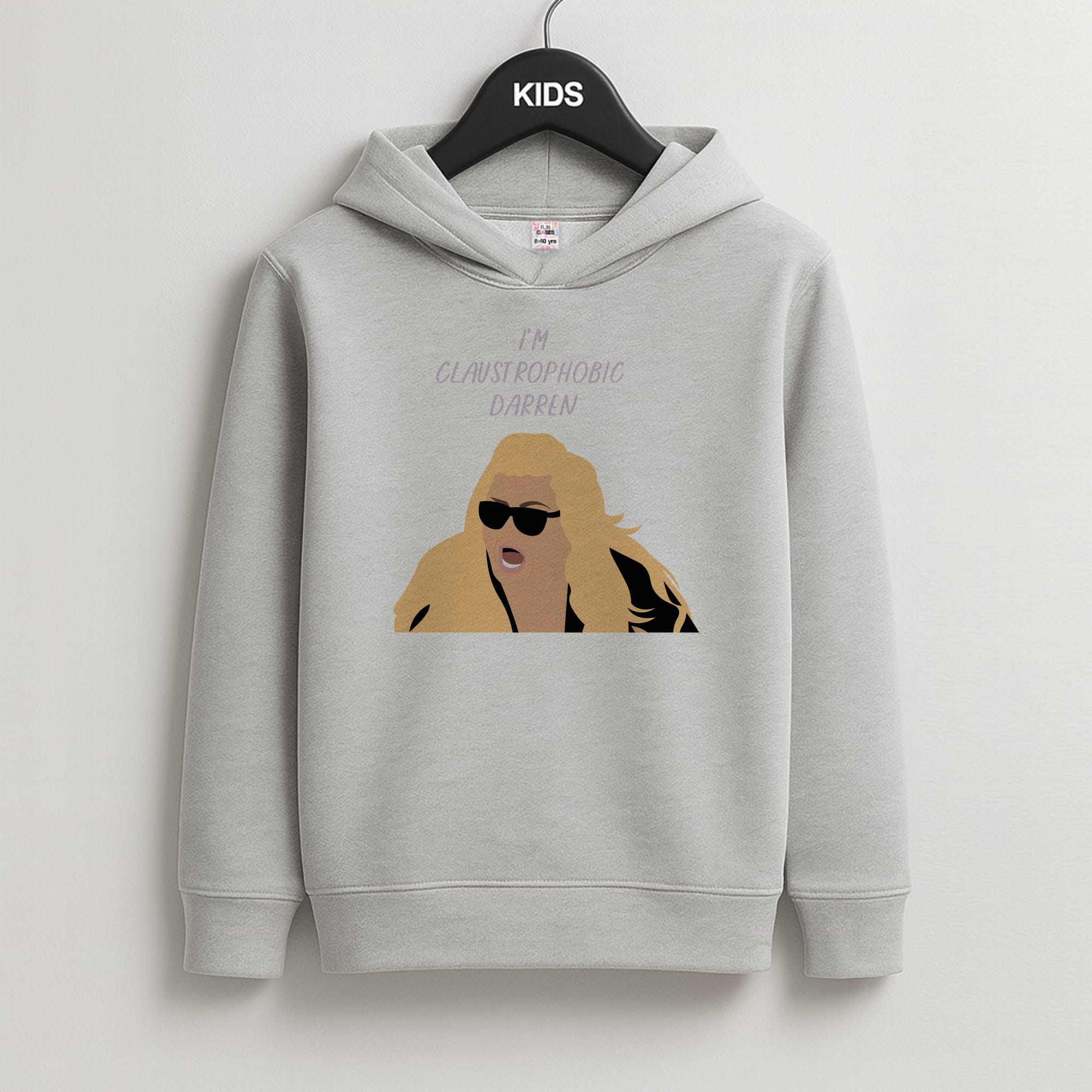 I'm Claustrophobic Darren - British Pop Culture Kids Hoodie