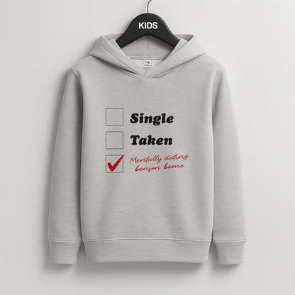 Mentally Dating Benson Kids Grey Hoodie