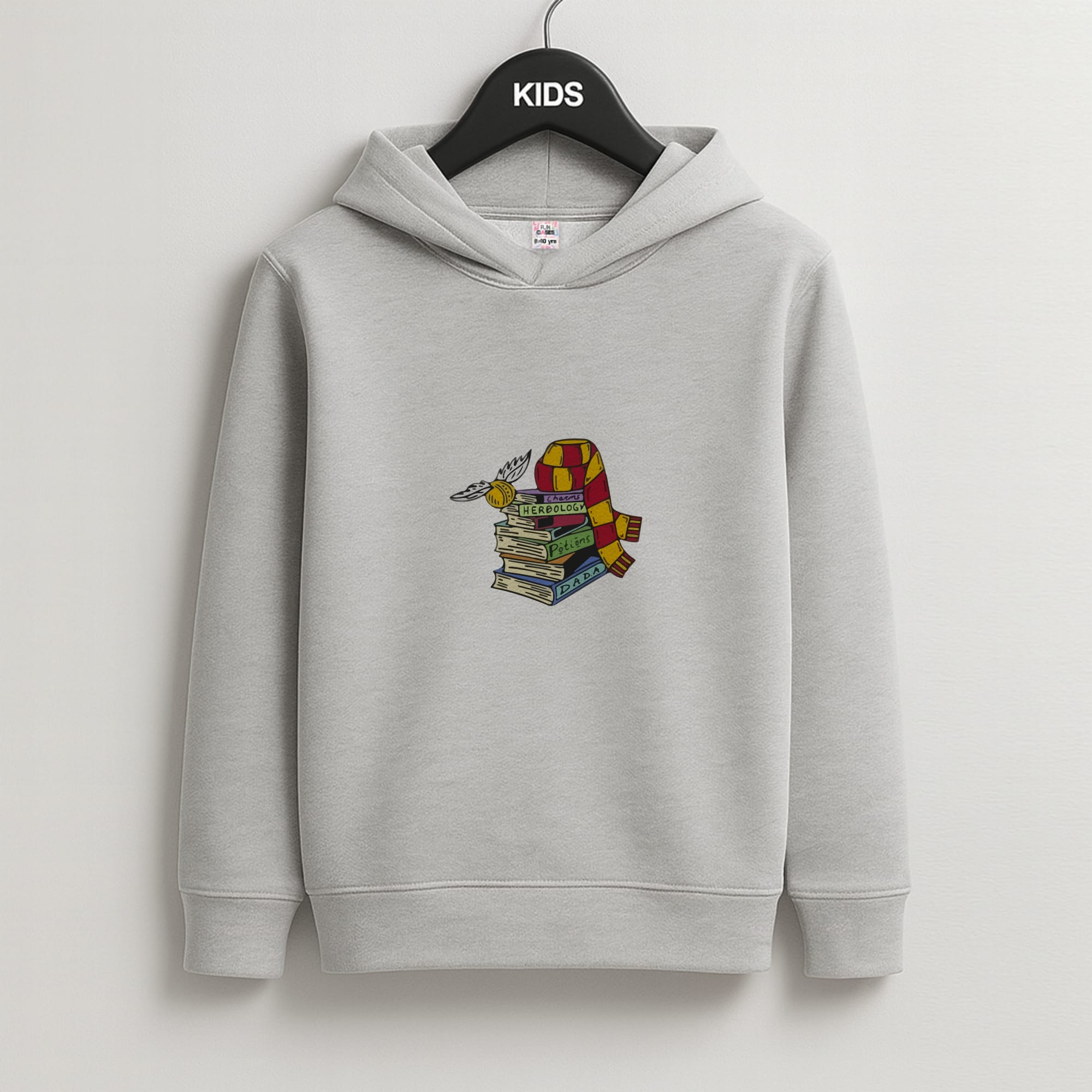 Book Stack Kids Grey Hoodie