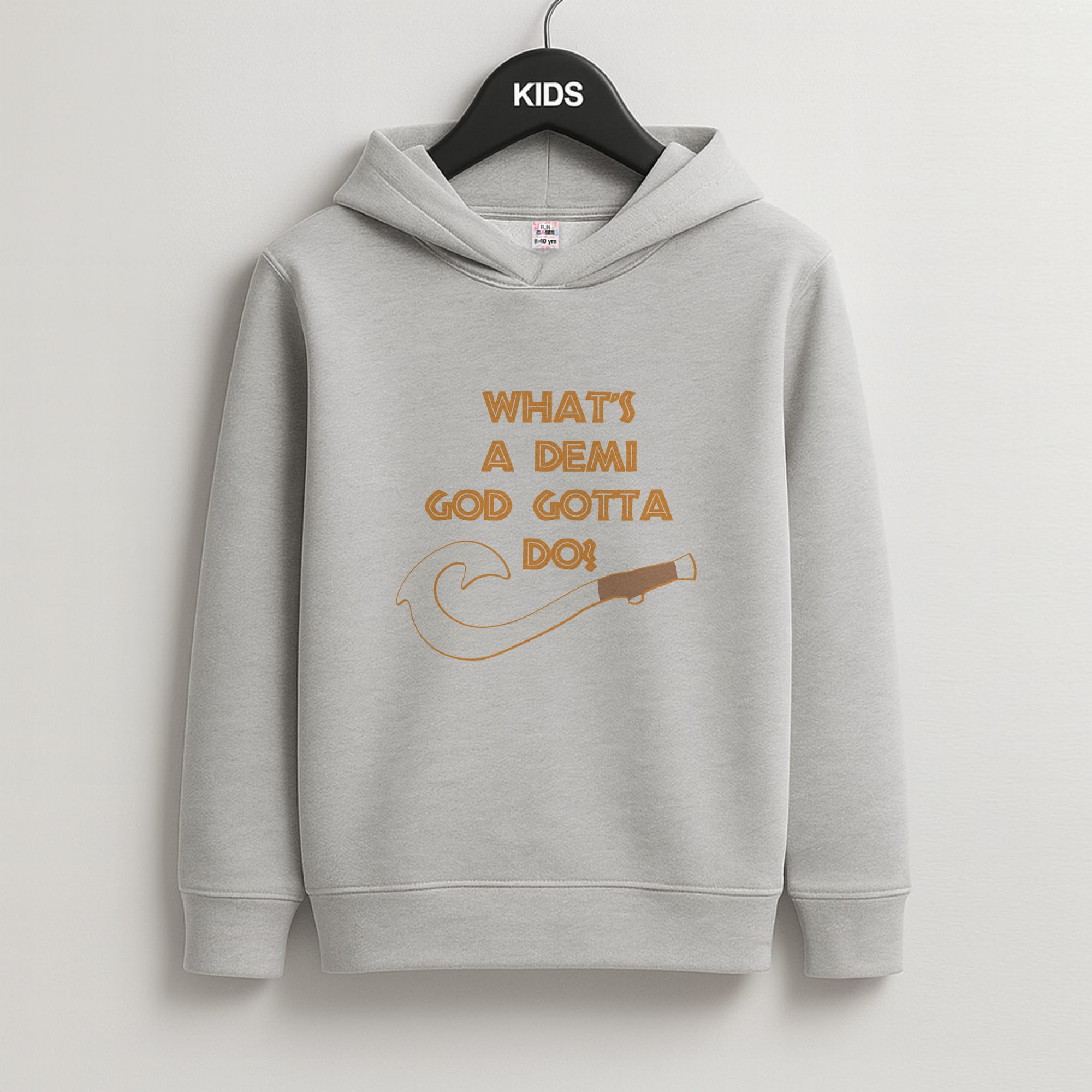 What's A Demi God Kids Grey Hoodie