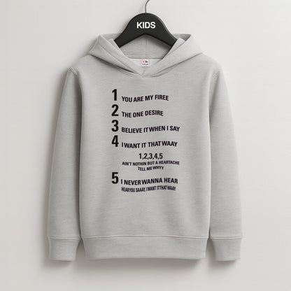 I Want It That Way - B99 Kids Grey Hoodie