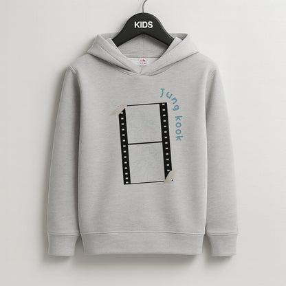 Jung Kook - K Pop Kids Grey Hoodie