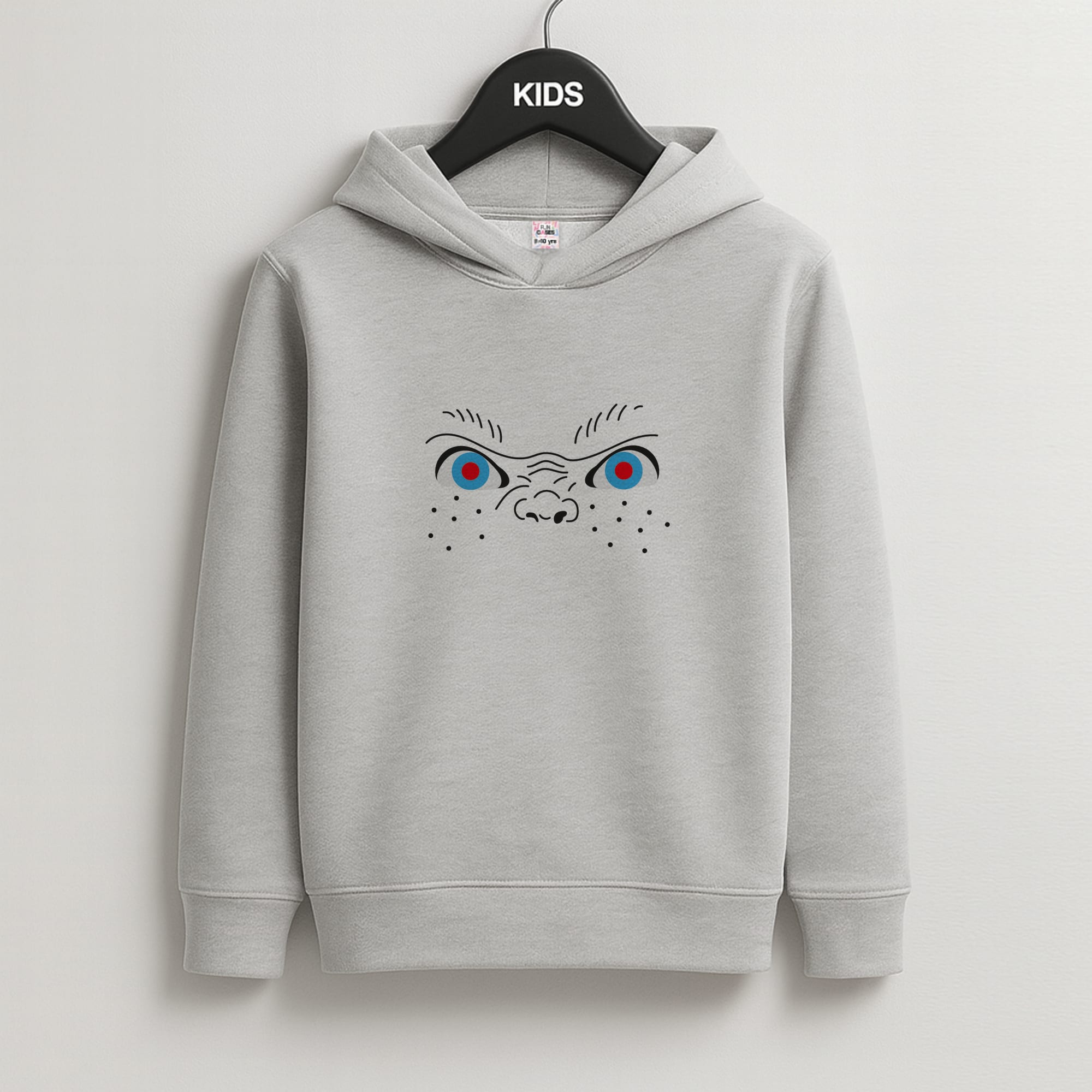 Chucky Face - Chucky Kids Grey Hoodie