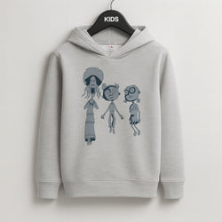 Cor Outline Kids Grey Hoodie