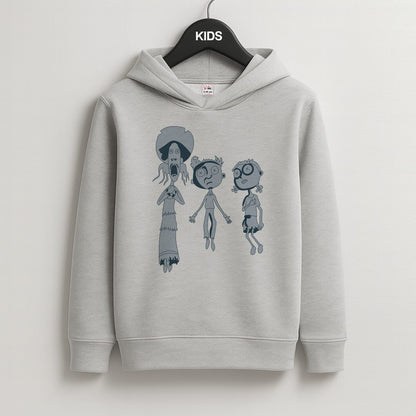 Cor Outline Kids Grey Hoodie