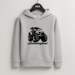 Lambo Tractor Kids Grey Hoodie