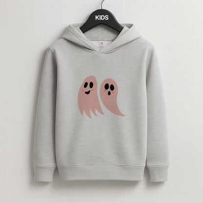 Halloween Pattern 18 Kids Grey Hoodie