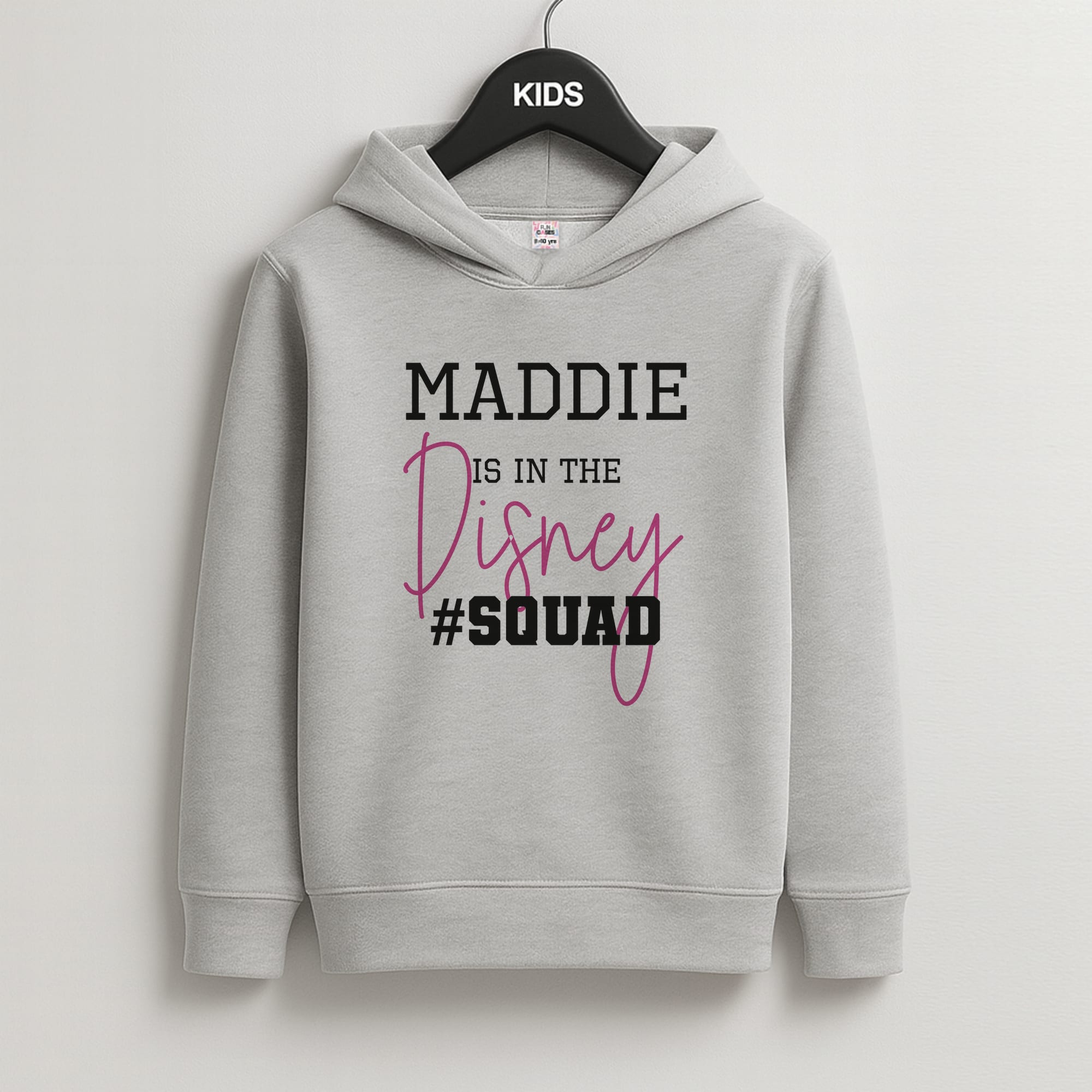 Fairytale Squad - Personalised Fairytale Kids Grey Hoodie