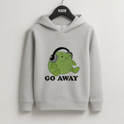 Go Away Grumpy Frog  Kids Hoodie 2