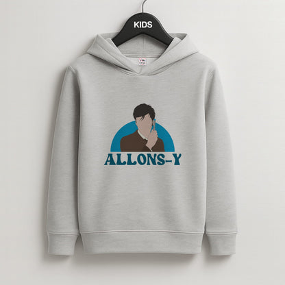 Allons-y Kids Grey Hoodie