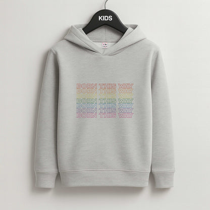 Born This Way - Pride Kids Grey Hoodie