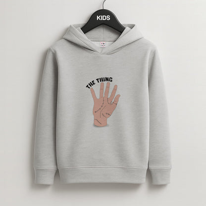 The Thing Wednesday Kids Grey Hoodie