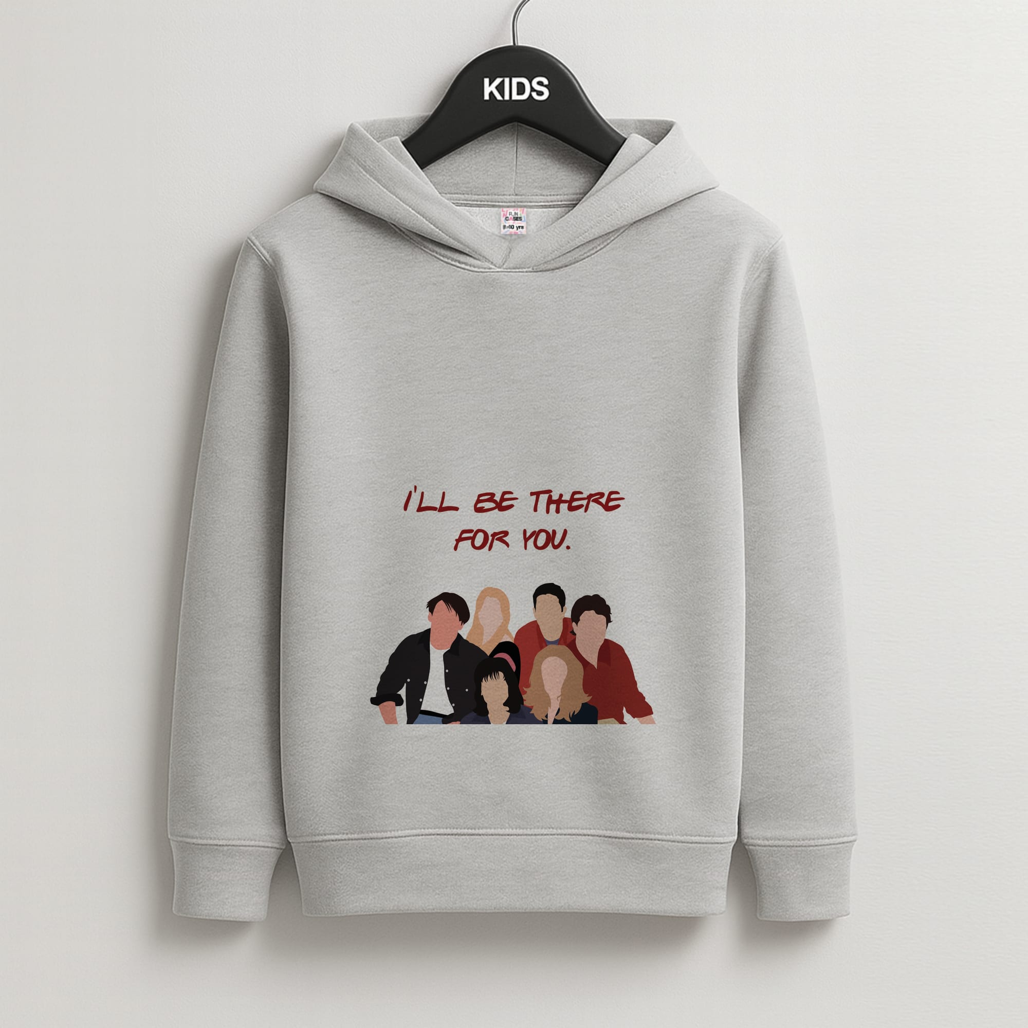 I'll Be There For You Cast Kids Grey Hoodie